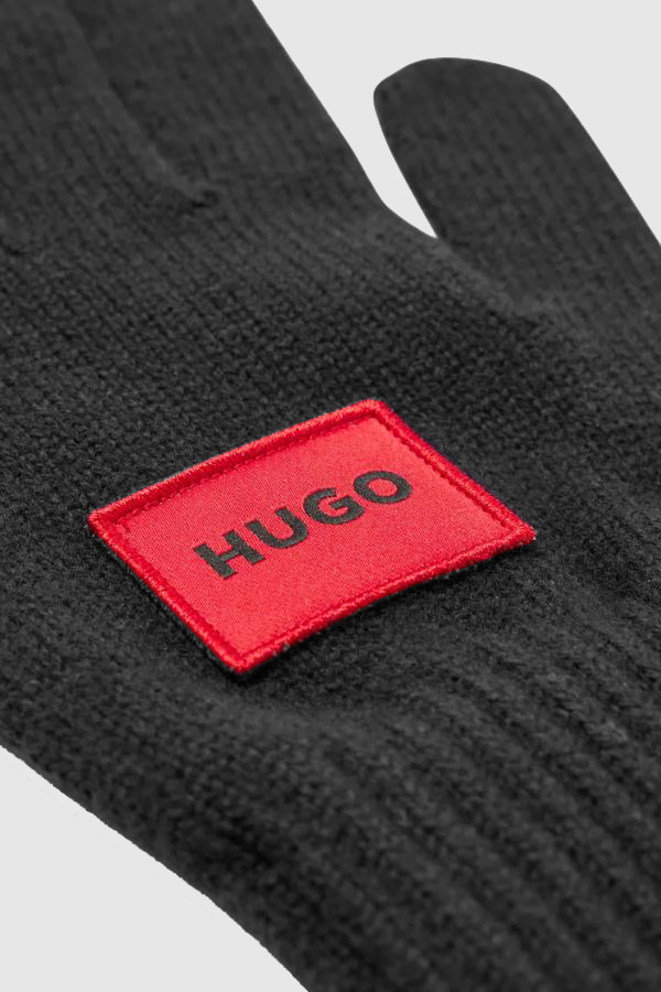 GLOVES HUGO - 001 BLACK
